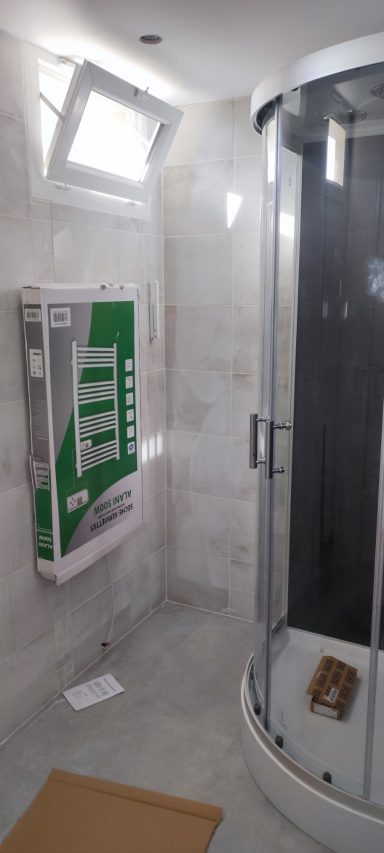 salle de bain dans une rénovation 